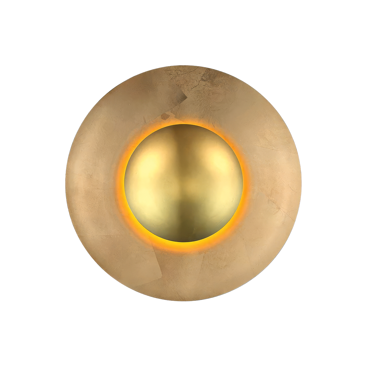 High Gold Leaf LED Wall Sconce