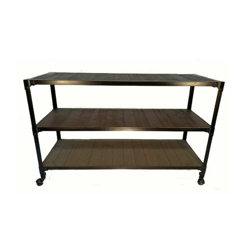 Rustic Rolling Console Table
