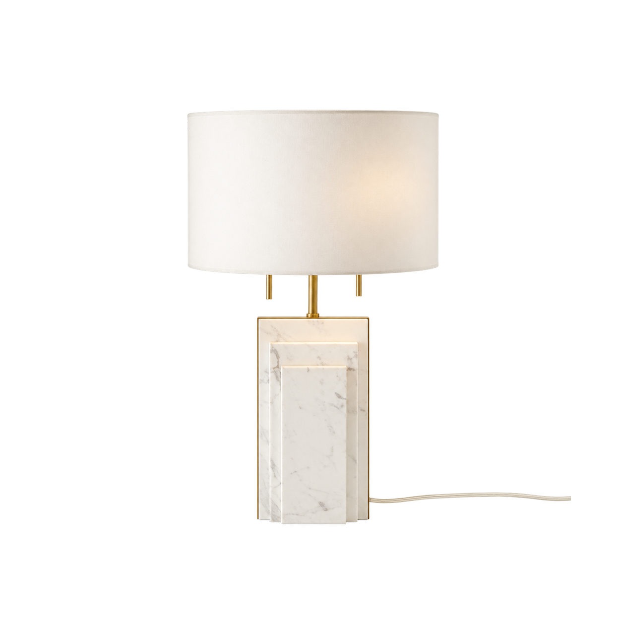 Marble Art Deco Table Lamp