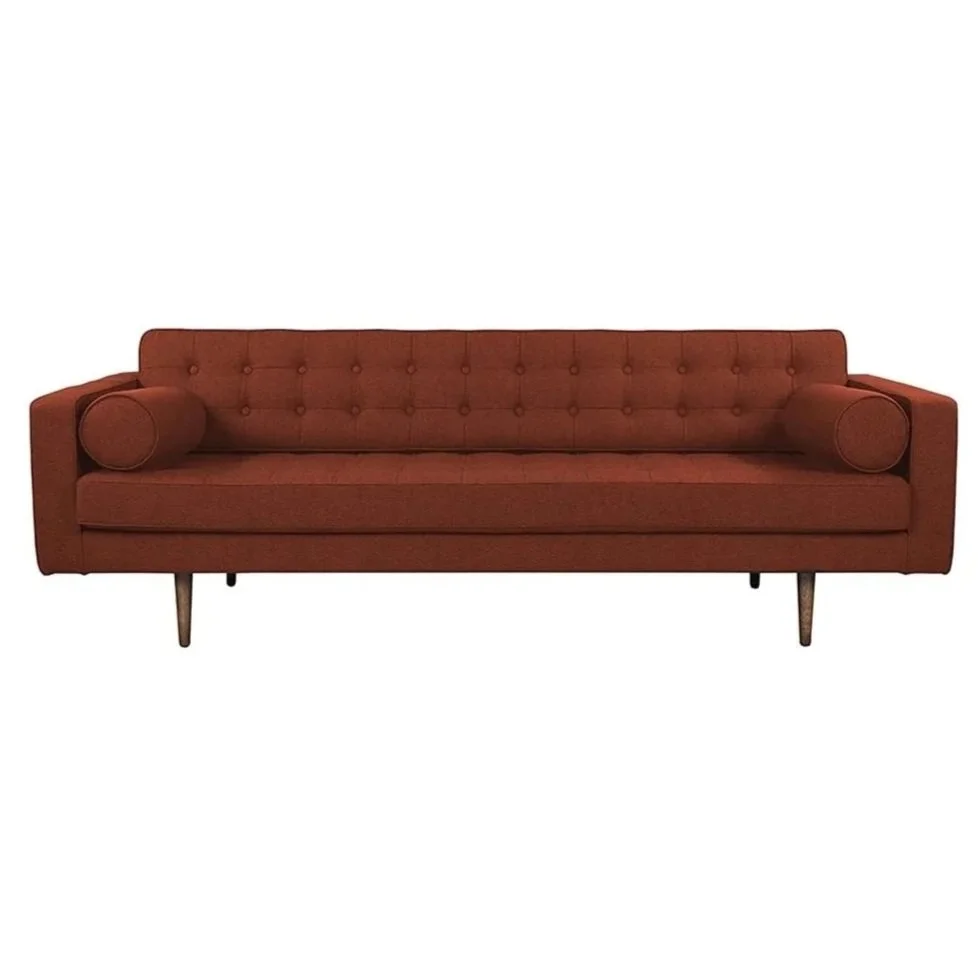 Rust Red Sofa