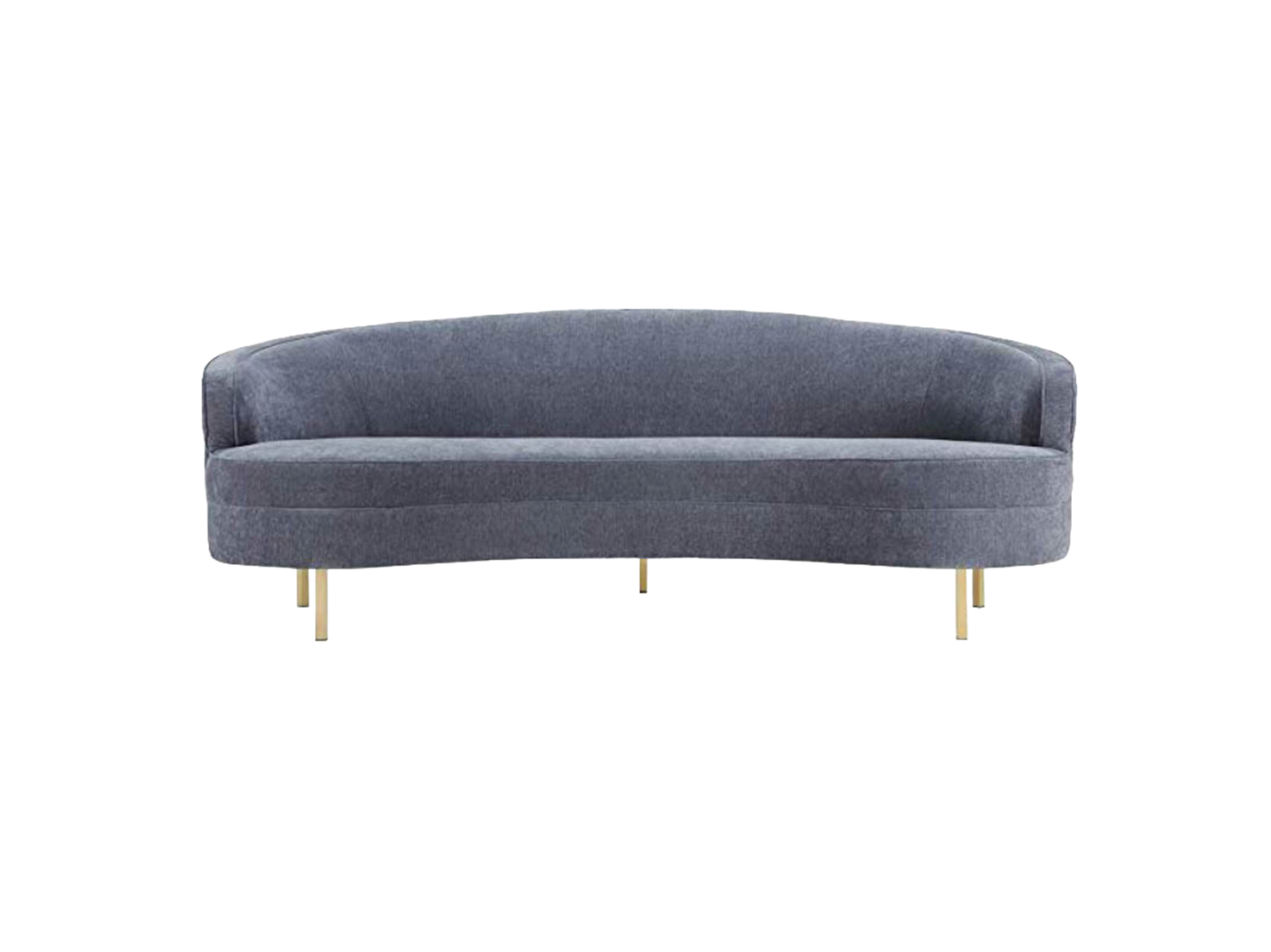 Grey Curved Sofa