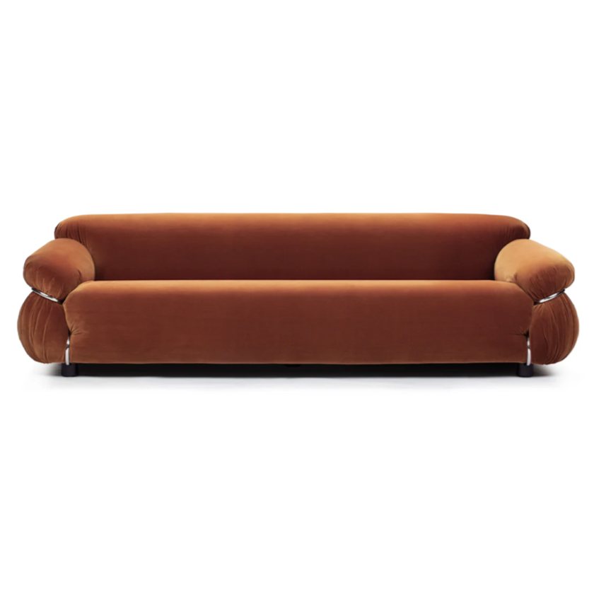 Spice Velvet Three Seater Sofa