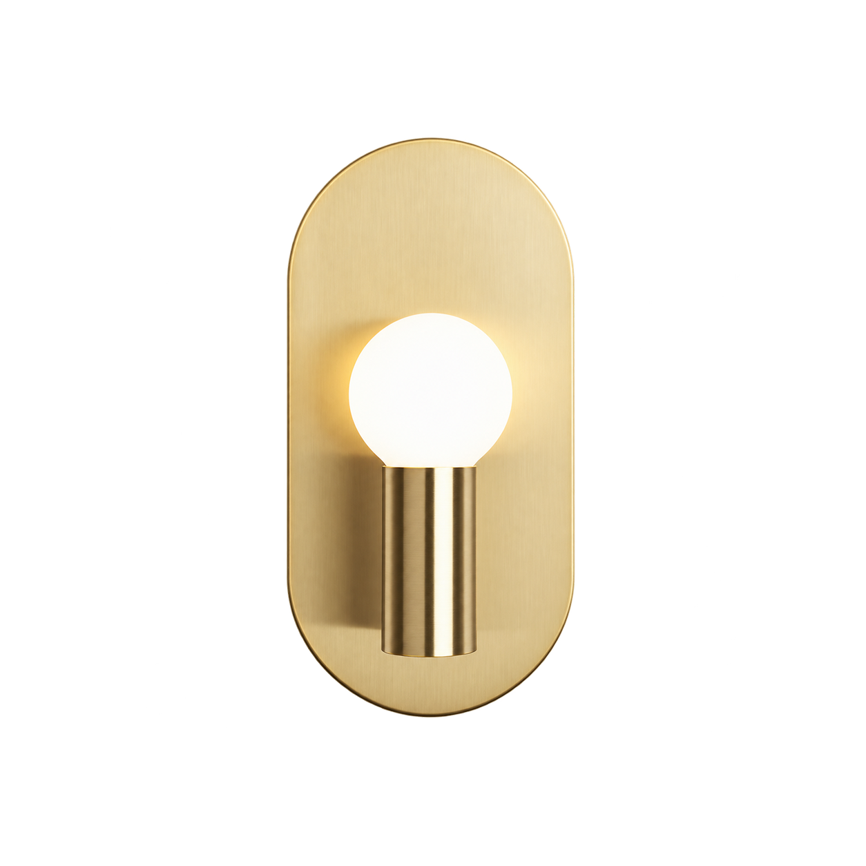 Brass Oval Sconce