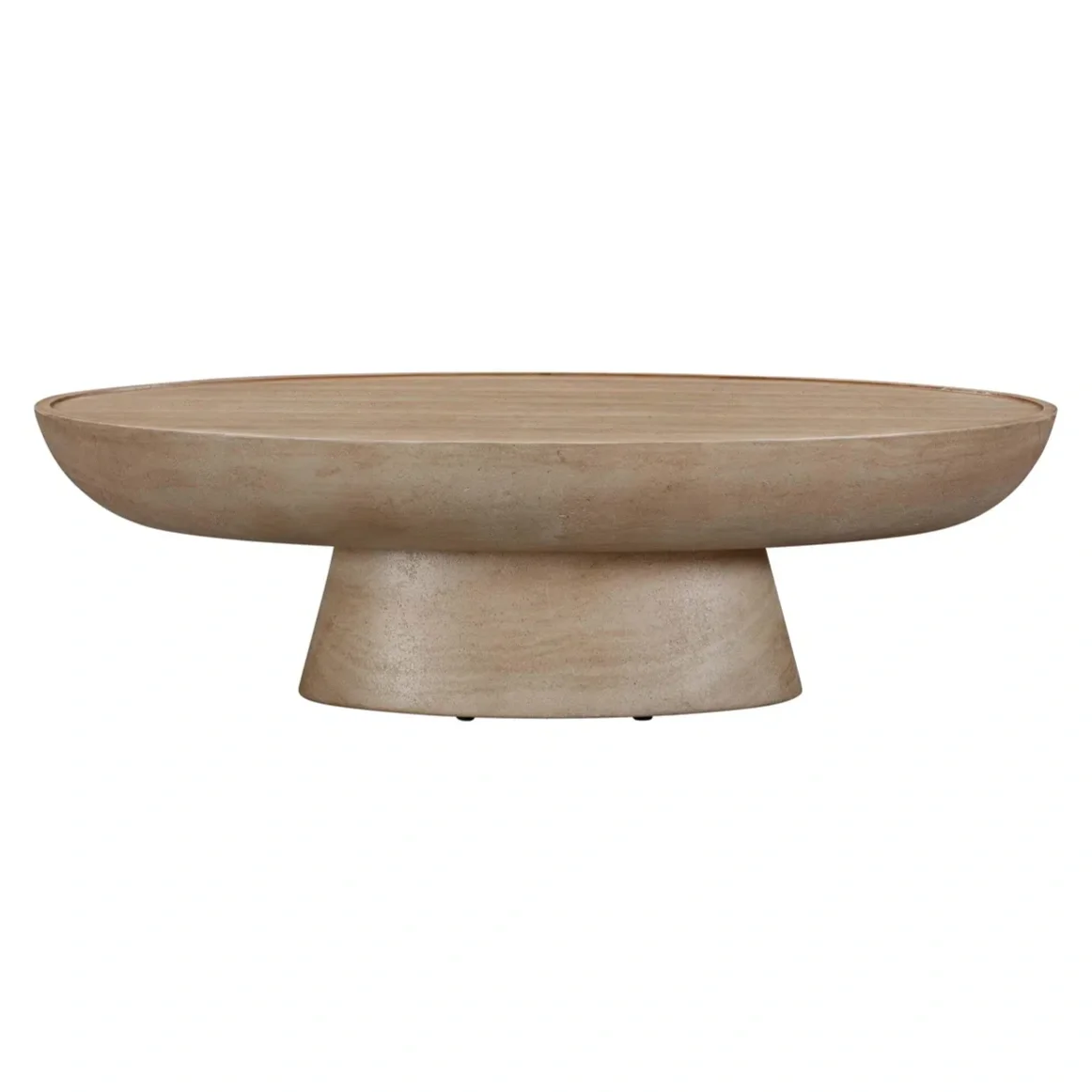 Faux Travertine Outdoor Coffee Table