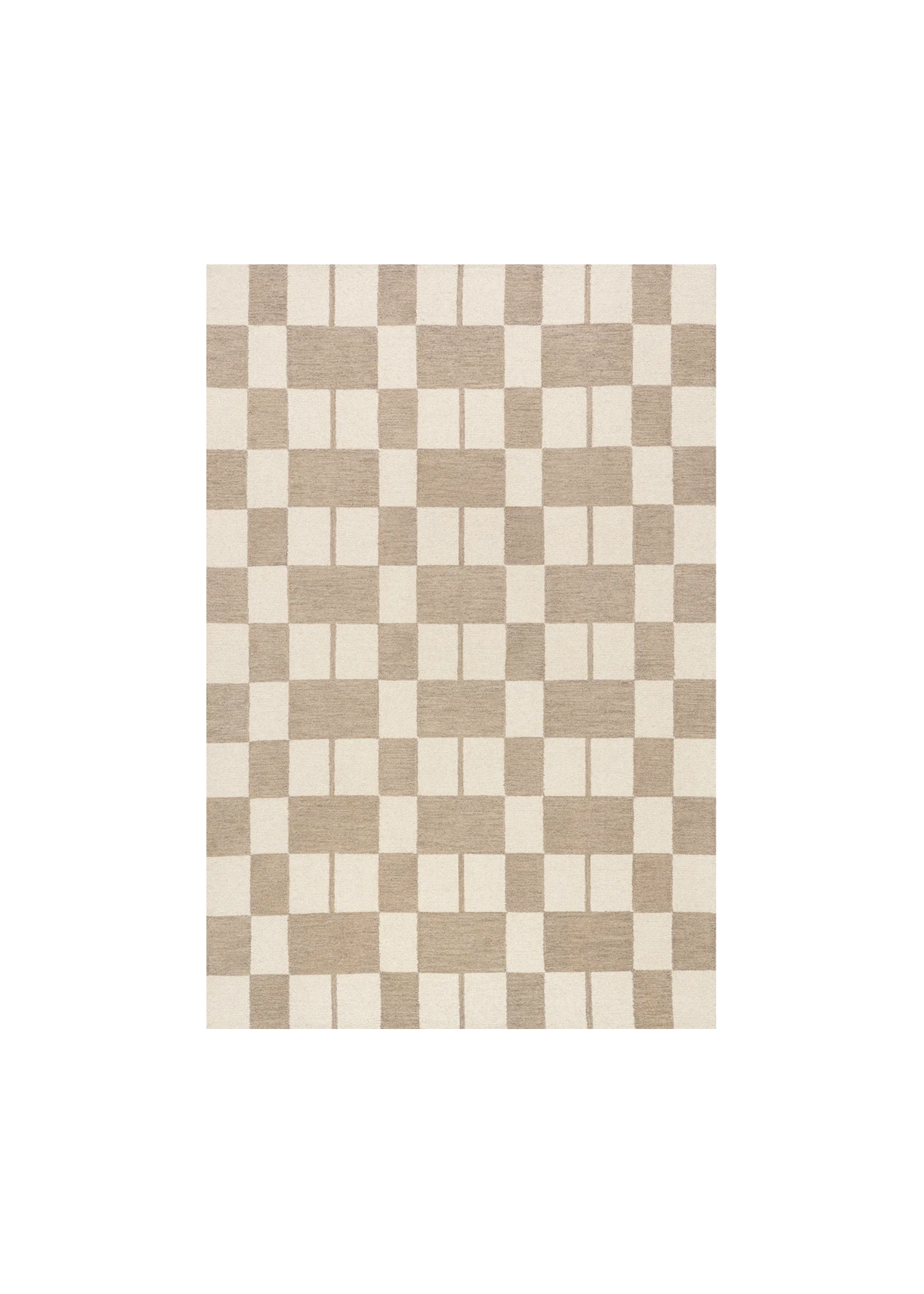 GEOMETRIC WOOL AREA RUG