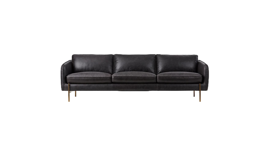 Black Leather Sofa