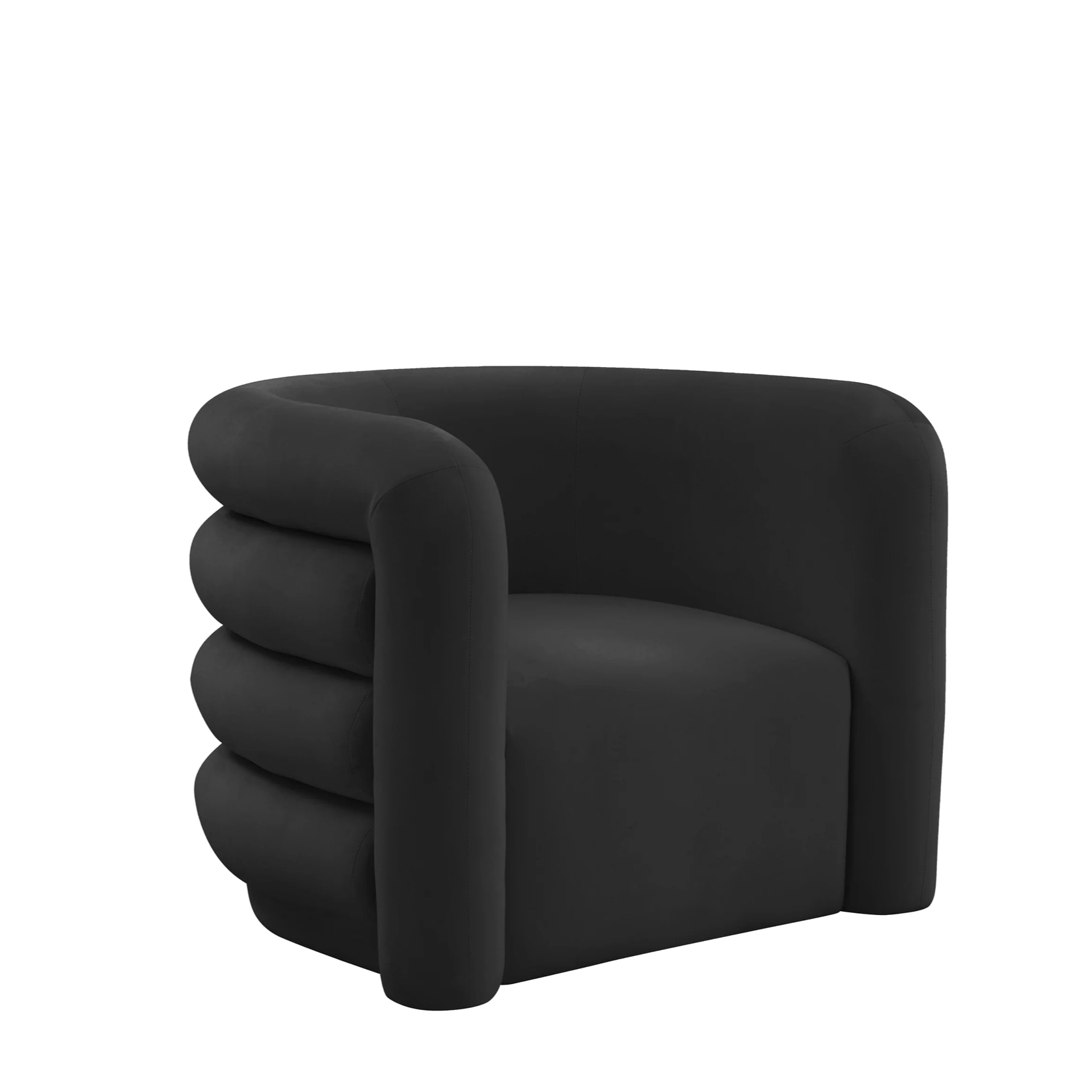 Curves Velvet Lounge Chair