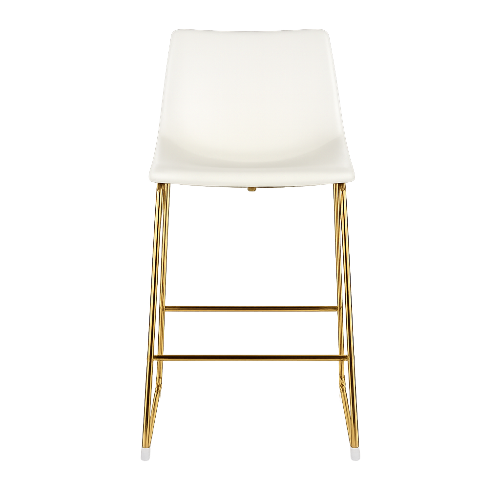 White Stitched Barstool