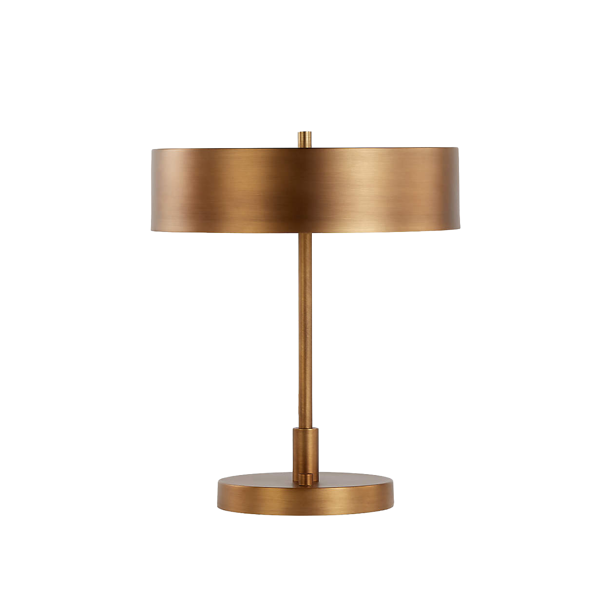 Brass Circular Table Lamp