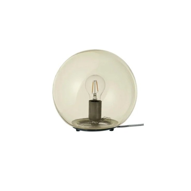Yellow Fado Clear Orb Table Lamp