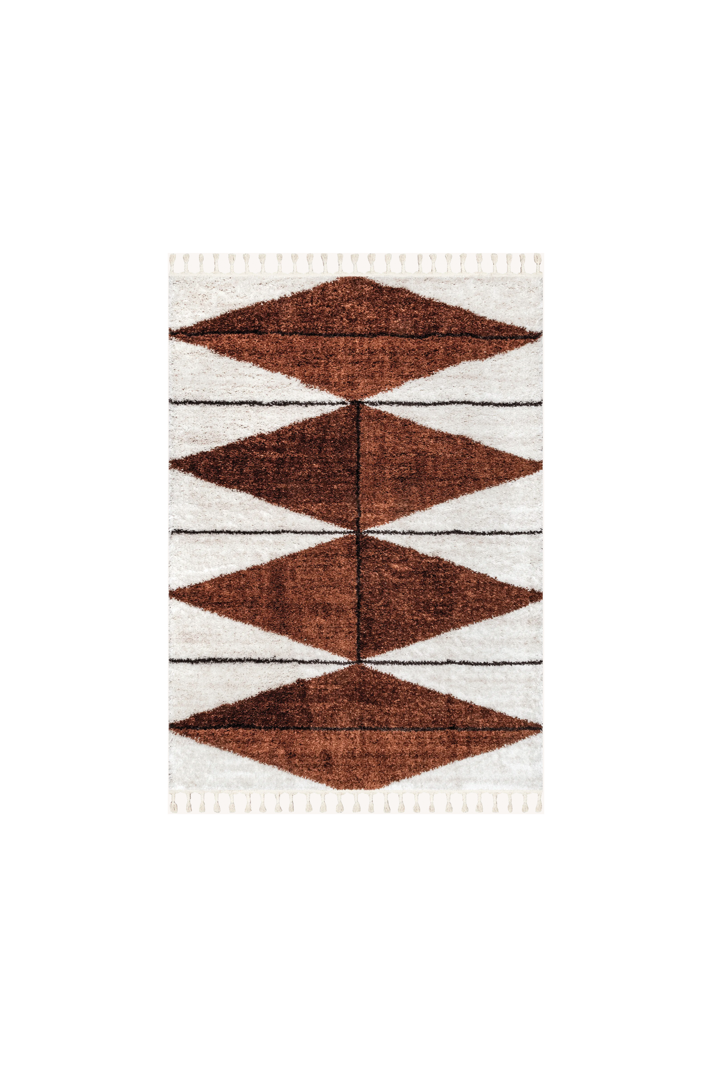 Diamond Tasseled Rug