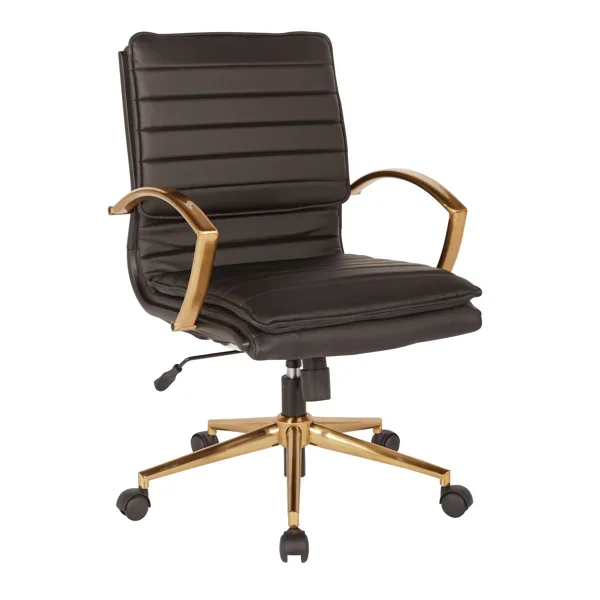 Black and Gold Conference Chair