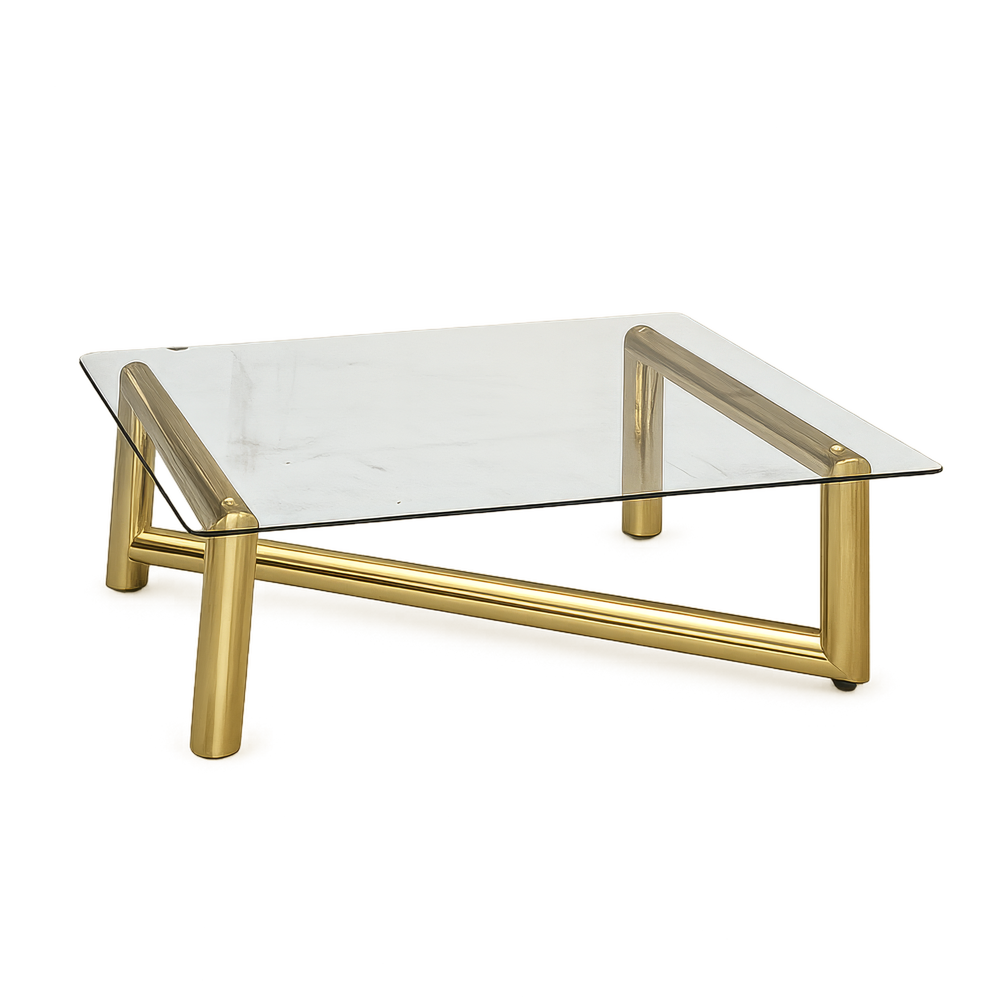 1970s Tubular Z-Shaped Coffee Table