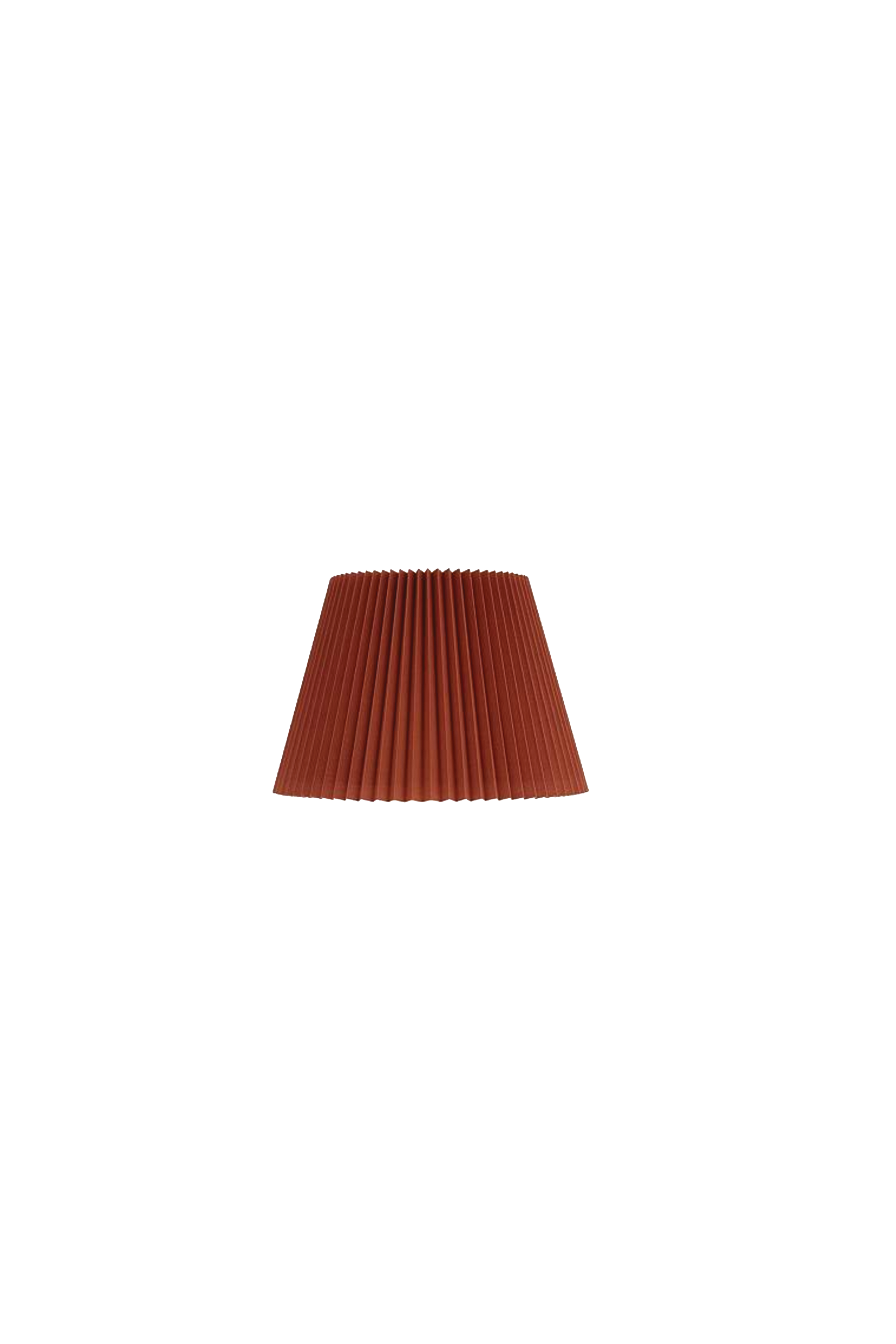 Rust Brown Wide Pleated Lamp Shade