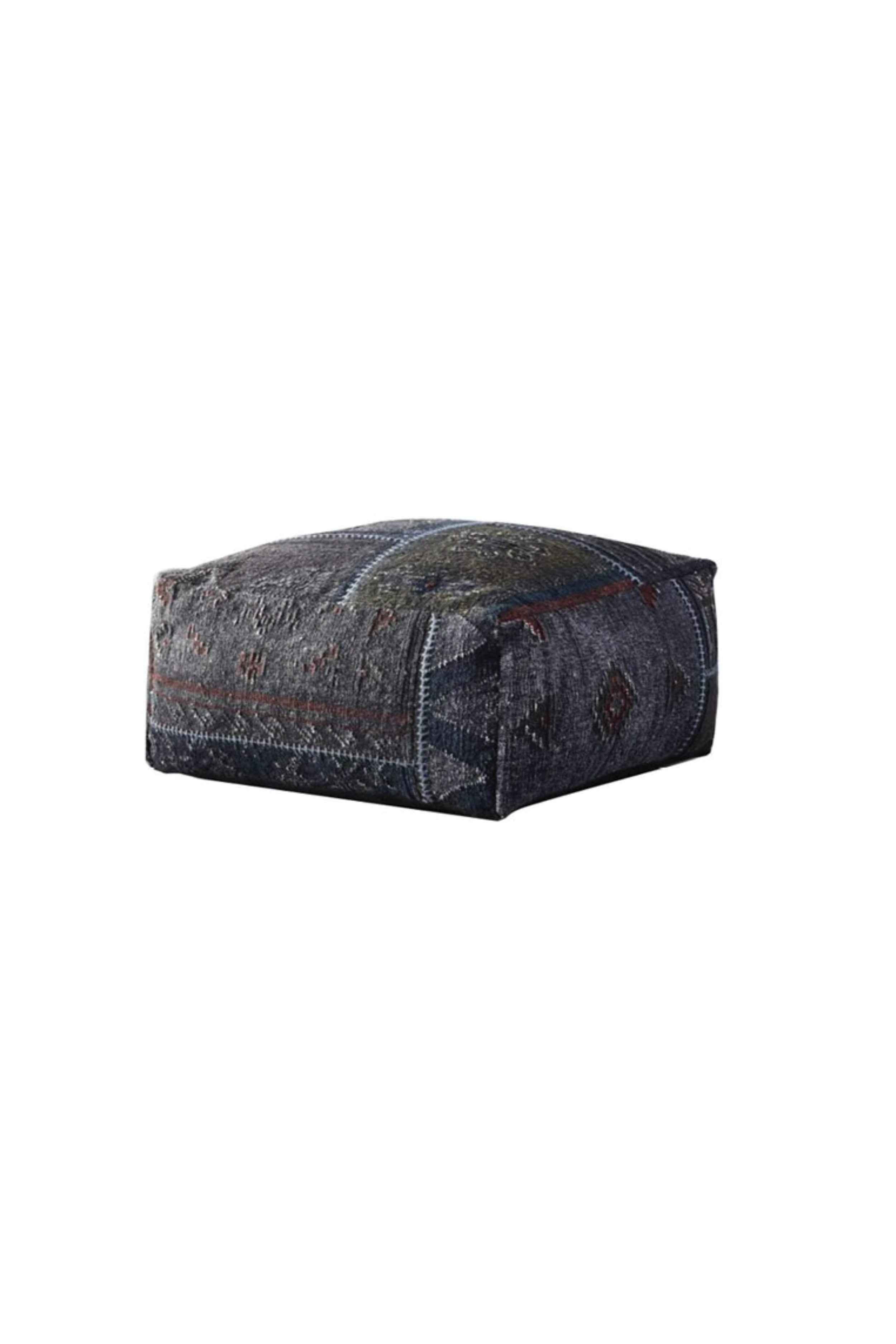 Large Navy Pouf