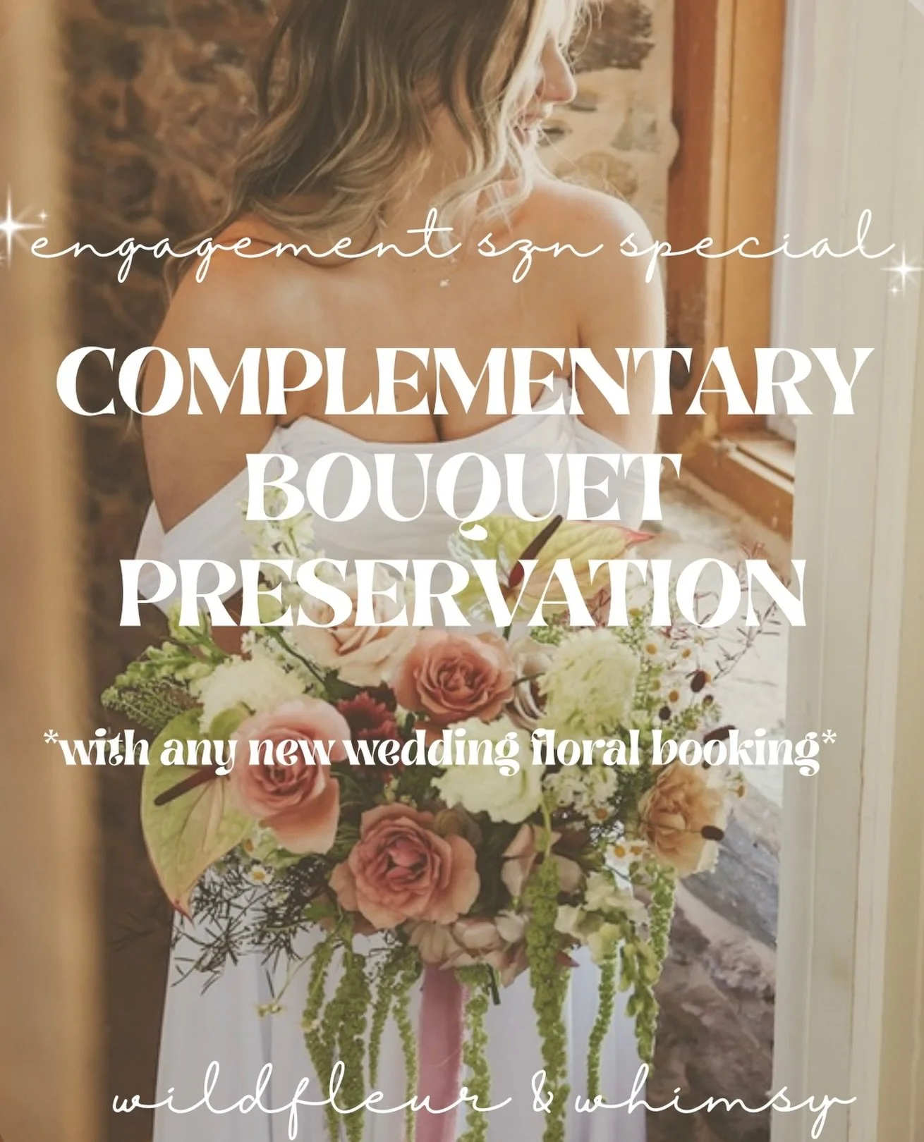 💍💍💍💍💍

We&rsquo;re celebrating engagement szn with a new offer: complementary bouquet preservation 🌸

Valid through February 1 2026 so act fast 🍾

Link in bio to inquire love birds 🦢