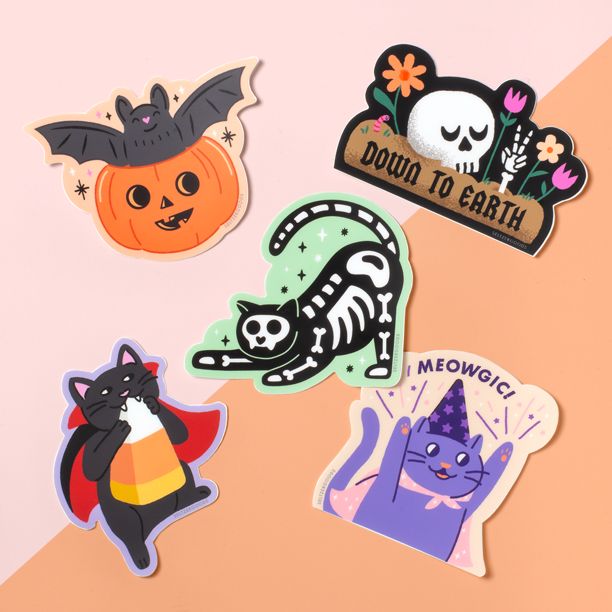 Seltzer Halloween Stickers