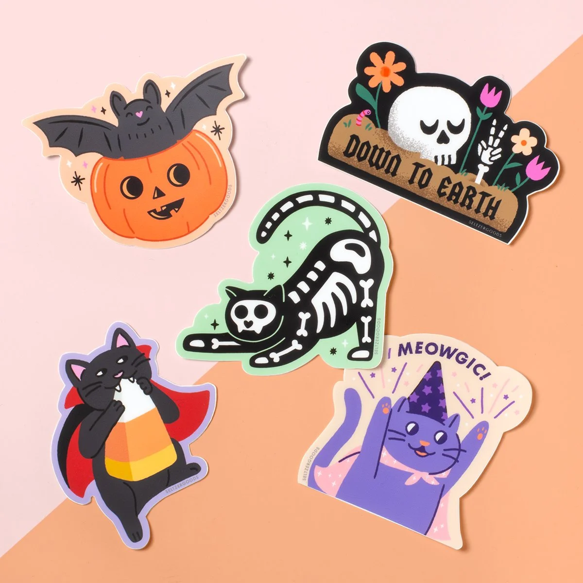 Seltzer Halloween Stickers