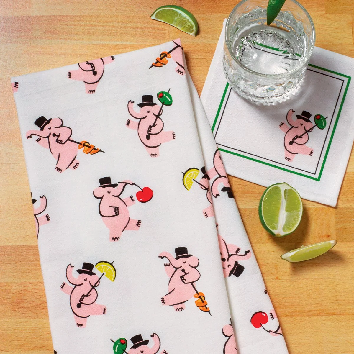 Pink Elephants Cocktail Napkin Set.Media-02.jpg