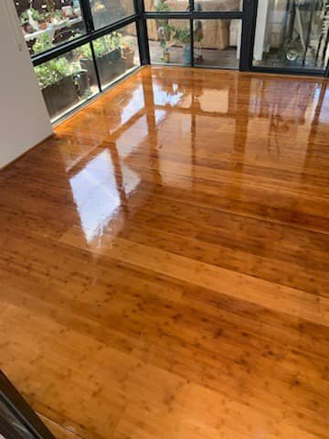 Check this out. First coat only and already looking awesome. Topdek Sportcoat polyurethane gloss!
Floor revamp in Karrinyup
