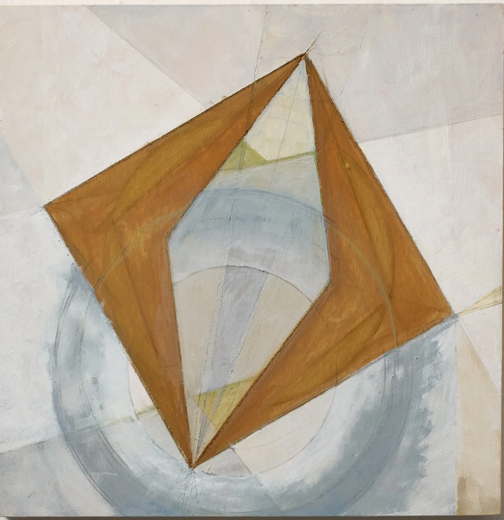 'It's Not You, It's Me', Gouache on Birch Panel, 8" x 8", 2025