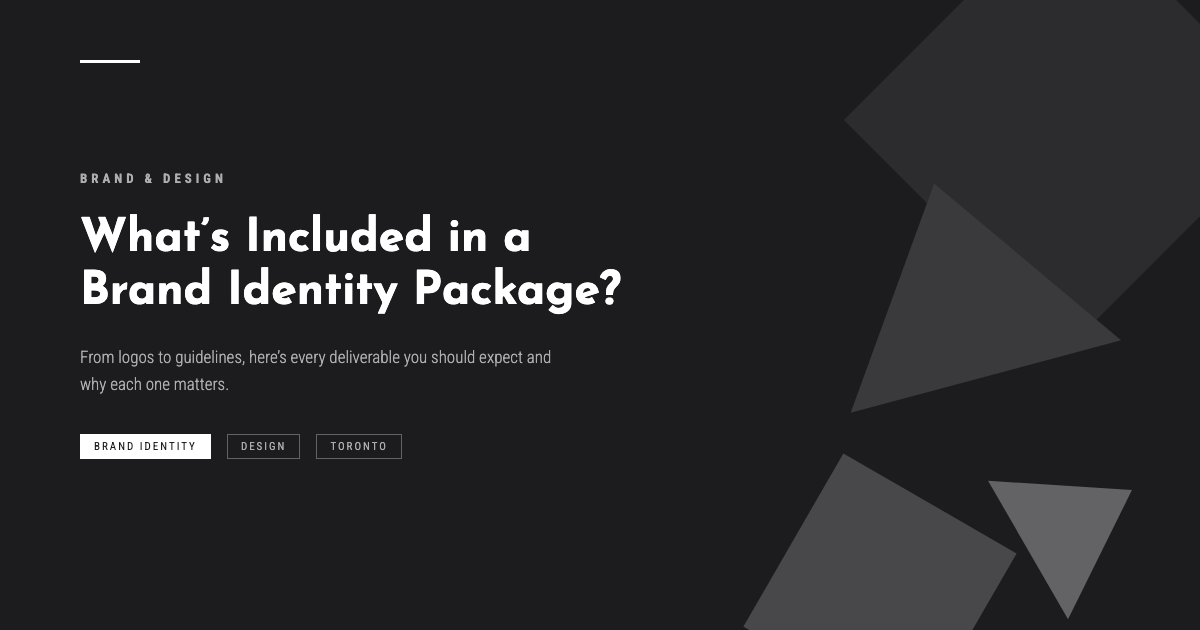 What's Included in a Brand Identity Package? A Complete Breakdown