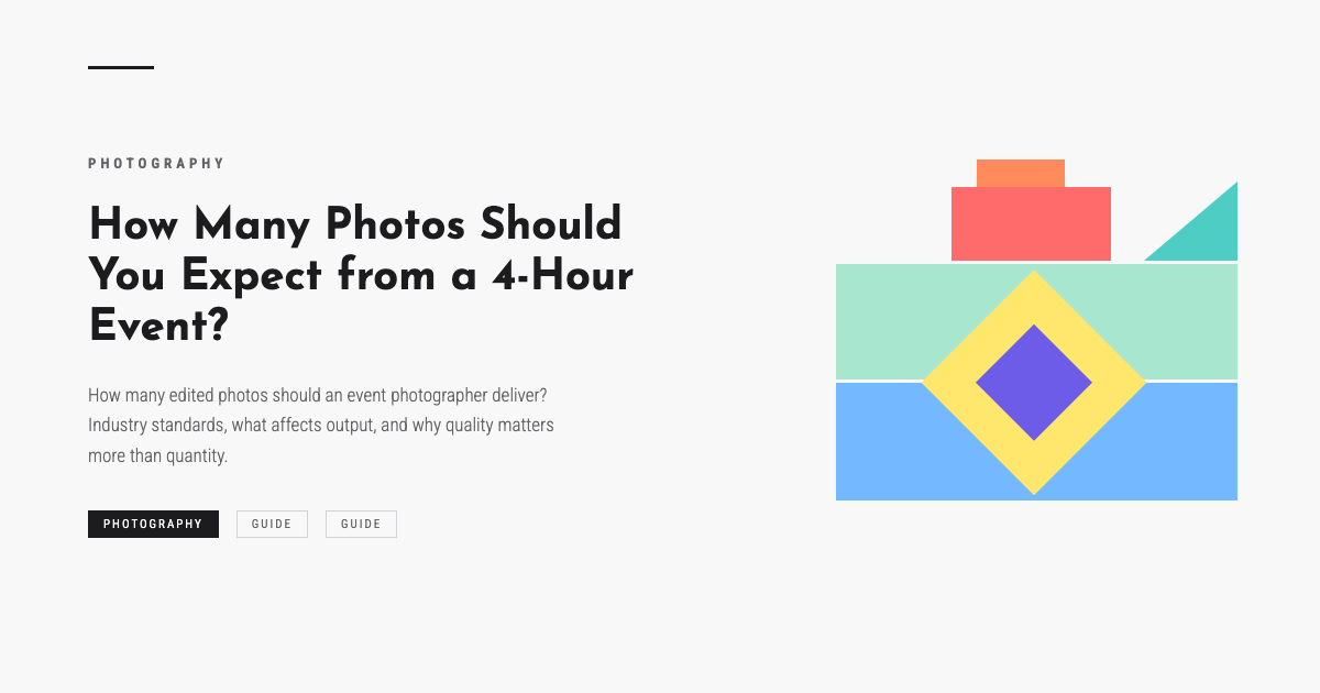 How Many Photos Should You Expect from a 4-Hour Event?