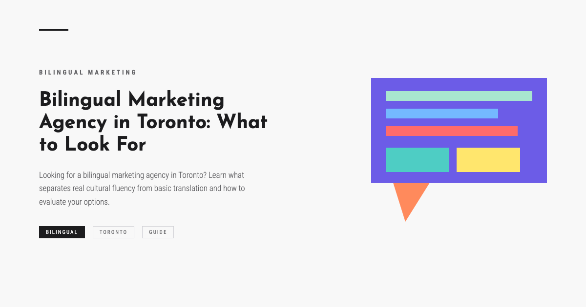 Bilingual Marketing Agency in Toronto: What to Look For