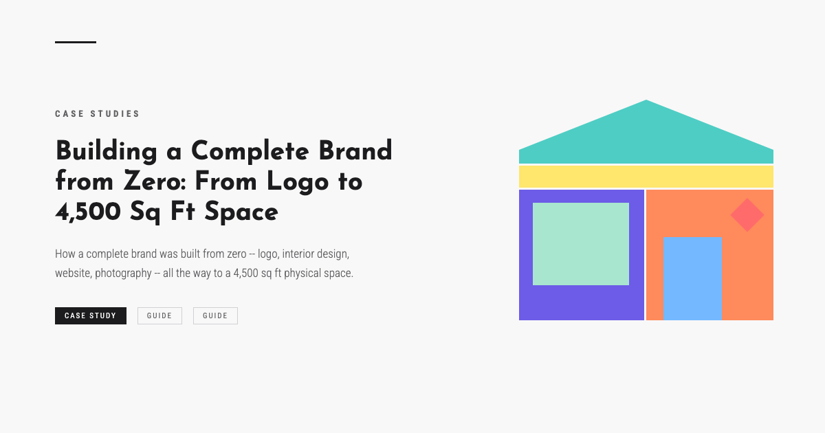 Building a Complete Brand from Zero: From Logo to 4,500 Sq Ft Space