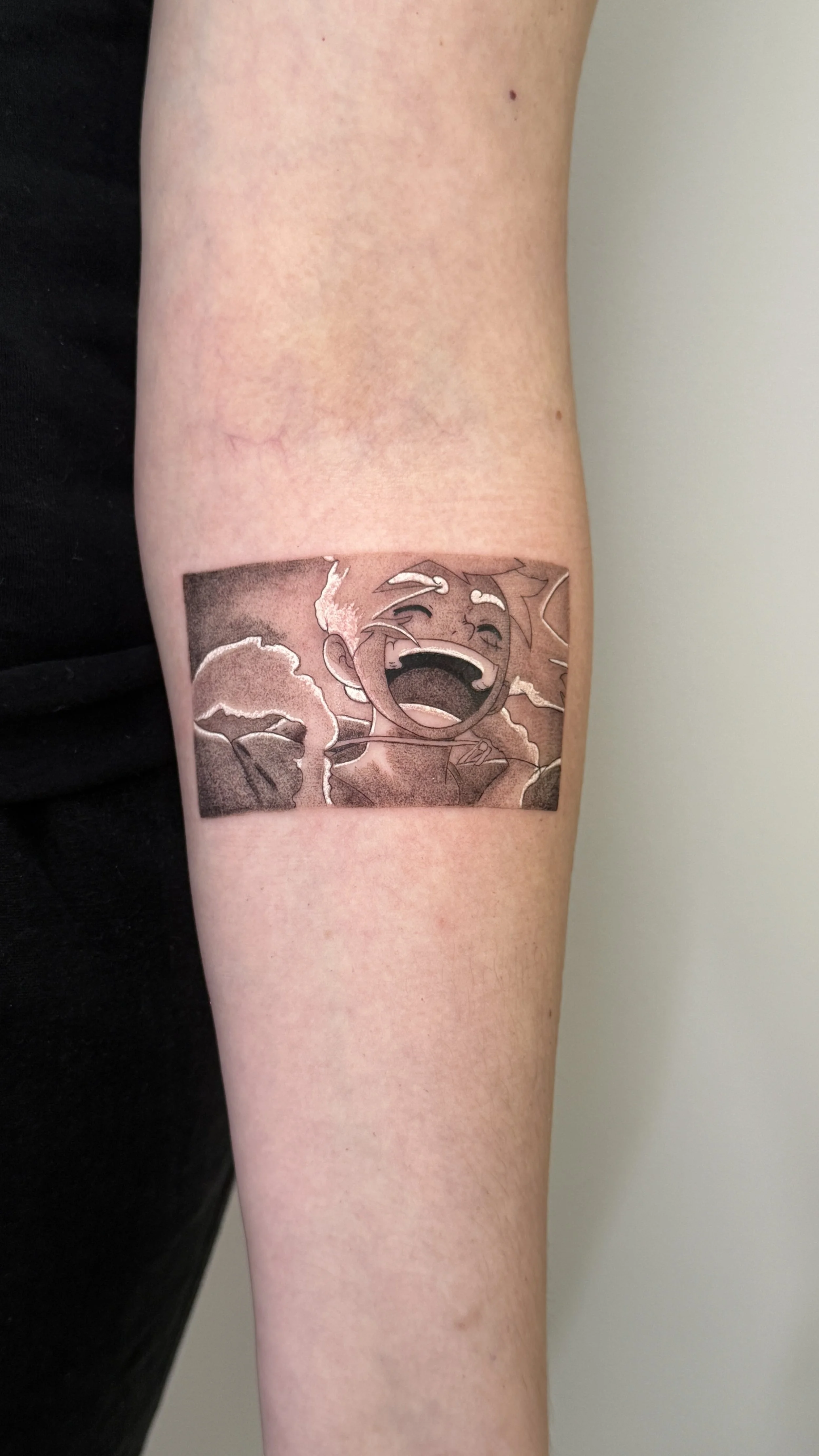 Luffy Gear 5 One Piece Tattoo NYC