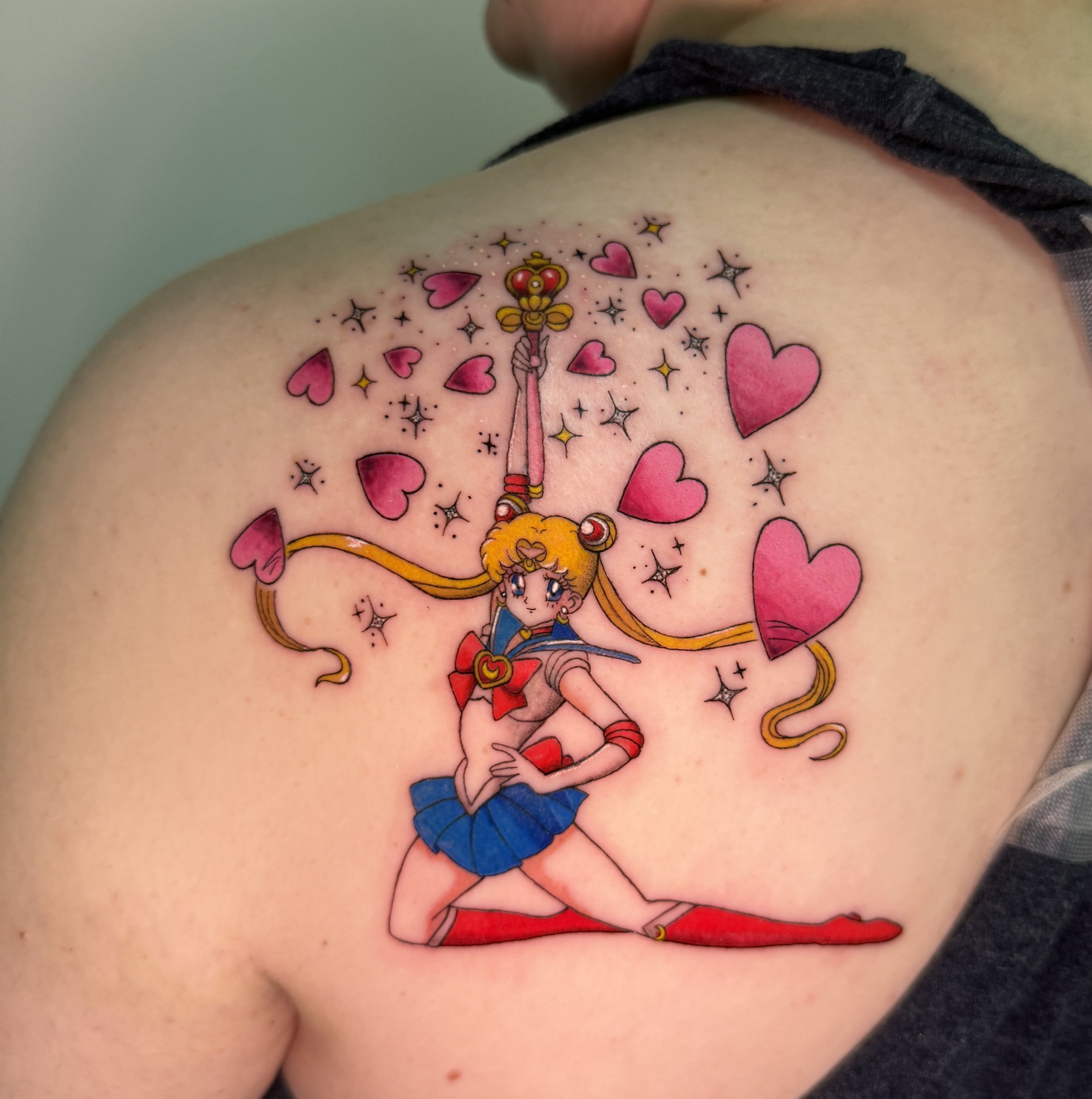 Full Color Sailor Moon Tattoo NYC