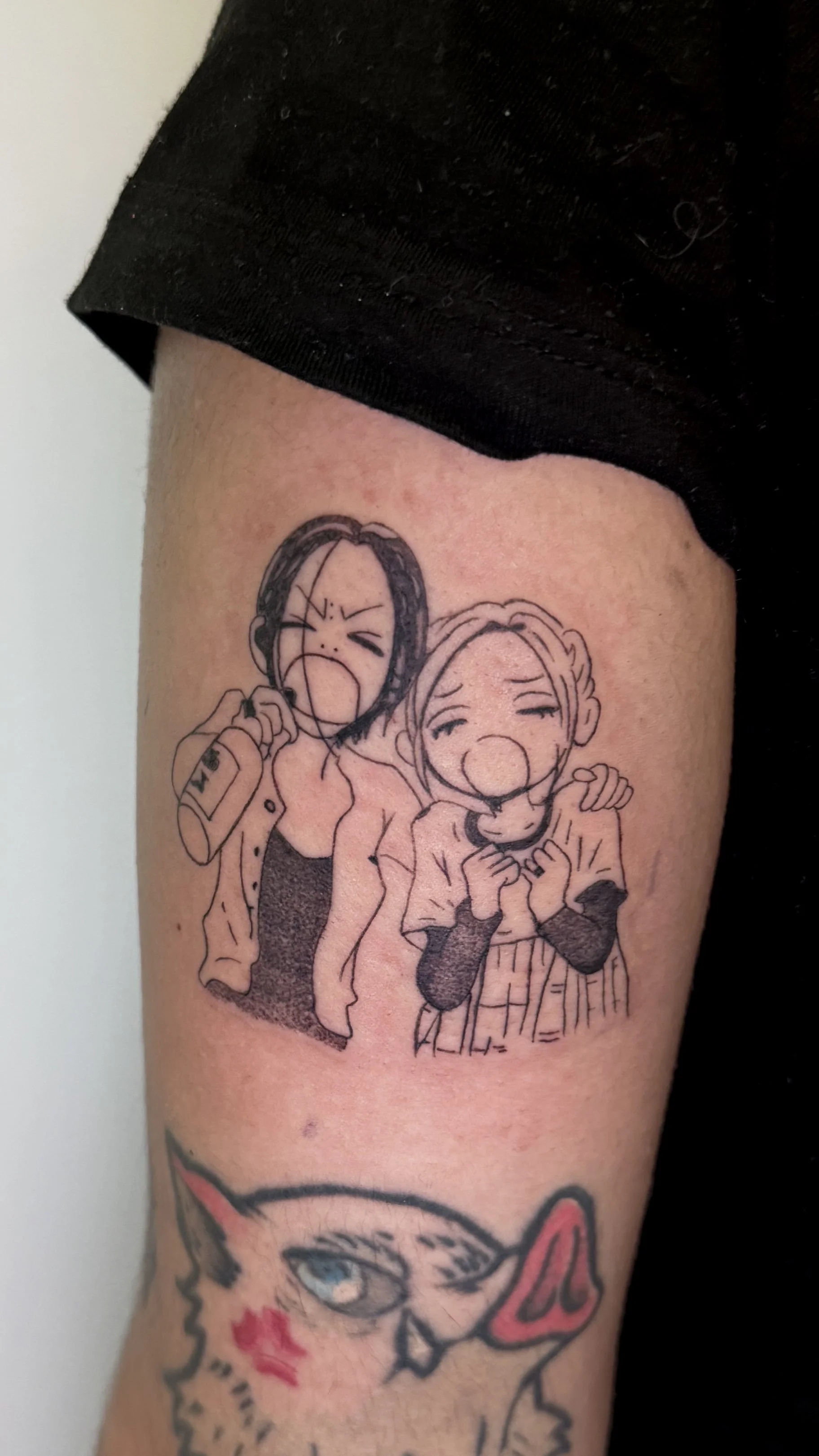 Nana Osaki  and Nana Komatsu Manga Panel Tattoo NYC