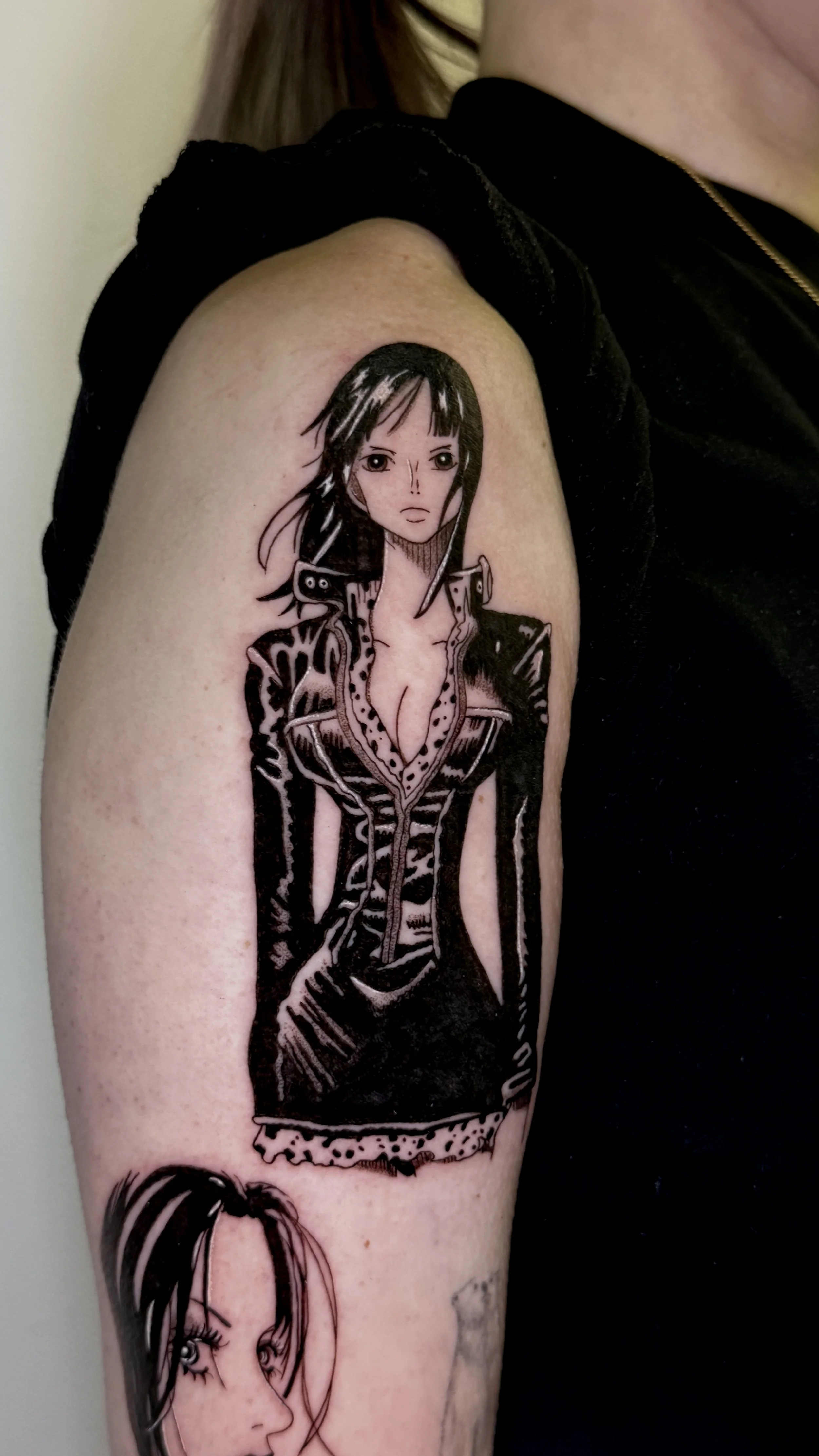 Nico Robin One Piece Manga Panel Tattoo NYC