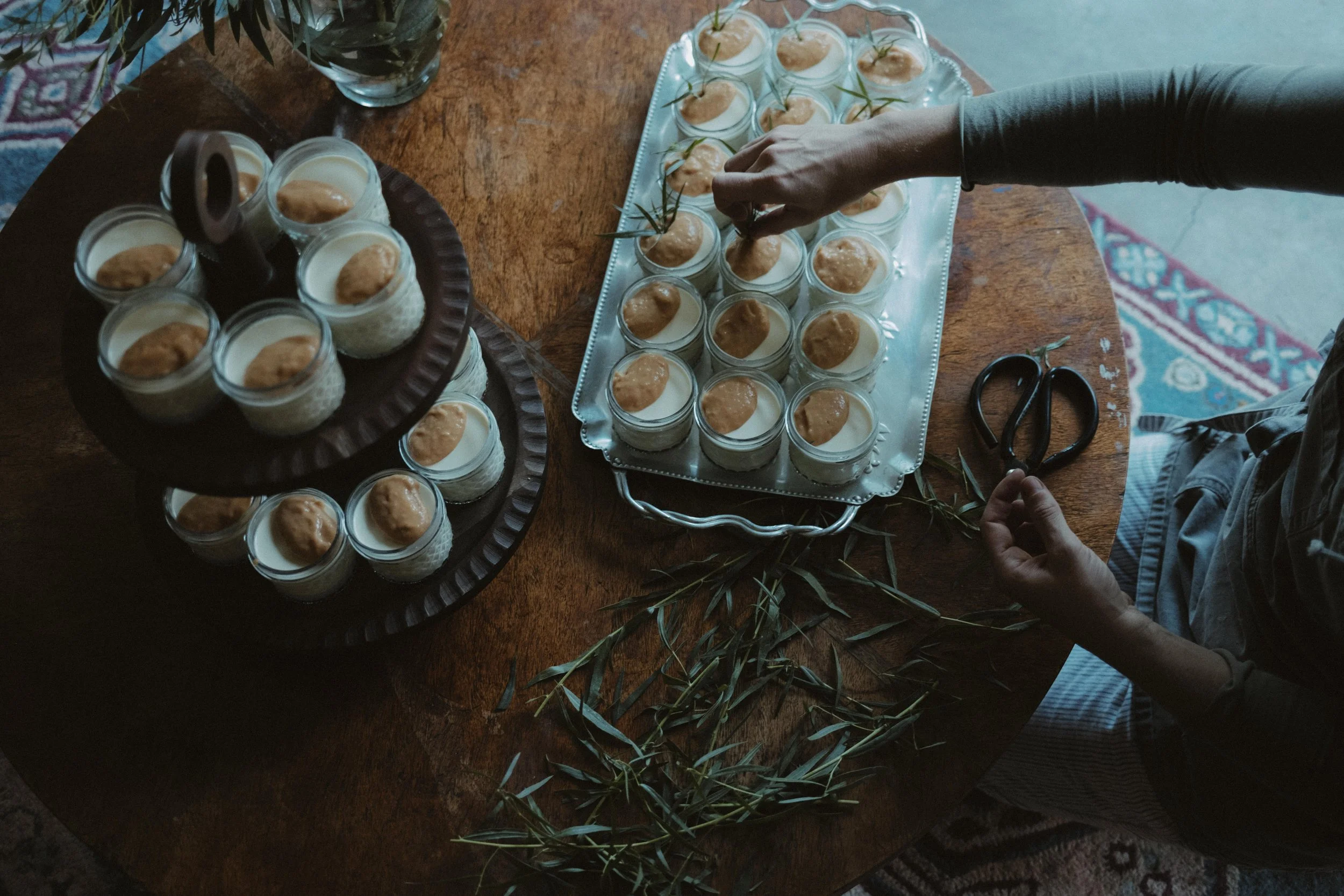 grilled peach & tarragon panna cotta
(Return to Human Retreat by MARROW)