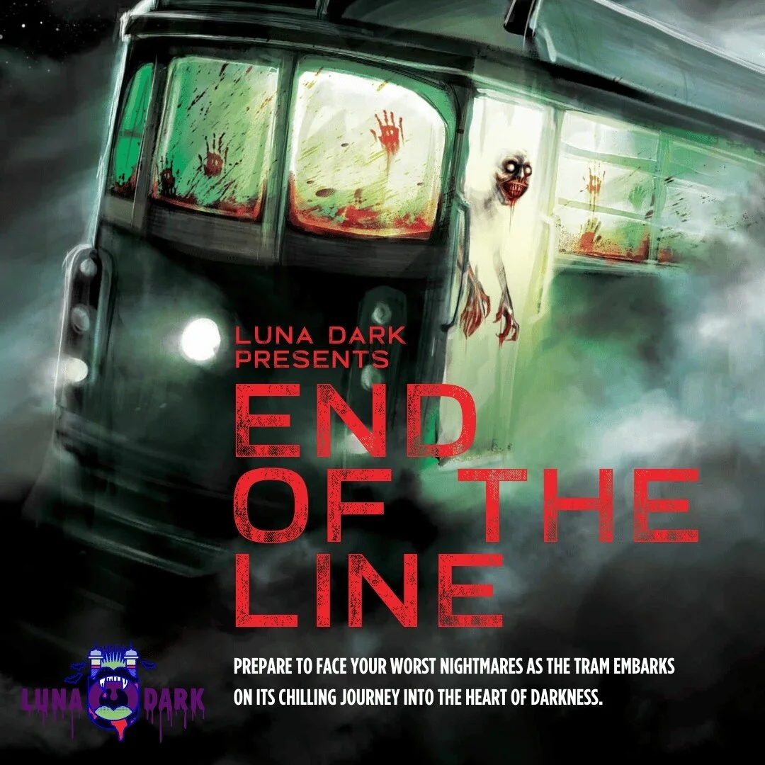 Get ready to face your worst nightmares on our all-NEW End of the Line Darkness Experience - a heart-pounding descent into sheer horror! ⁠
⁠
Dare to enter the chilling unknown as you step onto our haunted tram. This harrowing journey will take you de