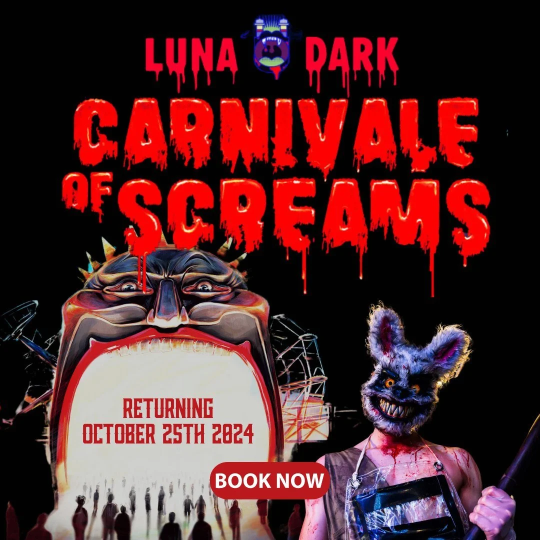 LUNA DARK 2024 🤡

The spookiest Halloween is at @lunaparkmelb!

Join us for 5 terrifying nights that will have you shaking in your Halloween costumes! 

Running from October 25th to November 2nd. 

😱NEW Horror Attractions
🎡Unlimited Night Rides
🤡