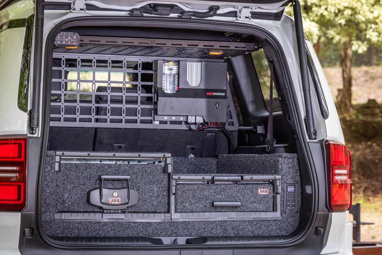 Built to do more than just drive..

This Toyota Prado 250 Series setup is all about control, storage and power, working together as one clean, functional system.

Take control with the NACHO 8-Channel Switch System
&ndash; 8 fully programmable output