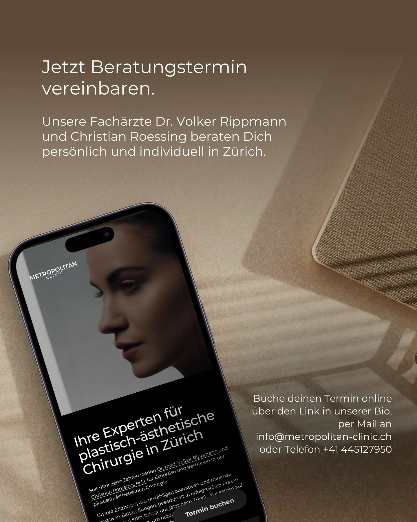 Ein ästhetischer Eingriff beginnt immer mit einem persönlichen Gespräch.
Ob Facelift, Brustchirurgie oder minimal-invasive Behandlung wie Polynukleotide oder CO2-Laser 💉– unsere Ärzte beraten Dich individuell und mit langj
