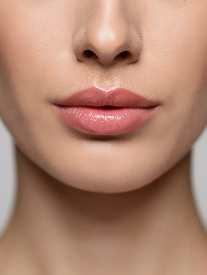 Nahaufnahme von vollen Lippen