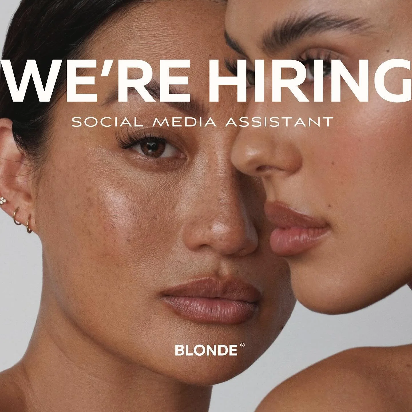 BLONDE IS HIRING ☁️

The Role - Social Media Assistant 🤍

We are super excited to announce we have got a new role available at Blonde Agency Co! 

We are looking for someone who has a passion for social media, a creative flair and an outgoing person