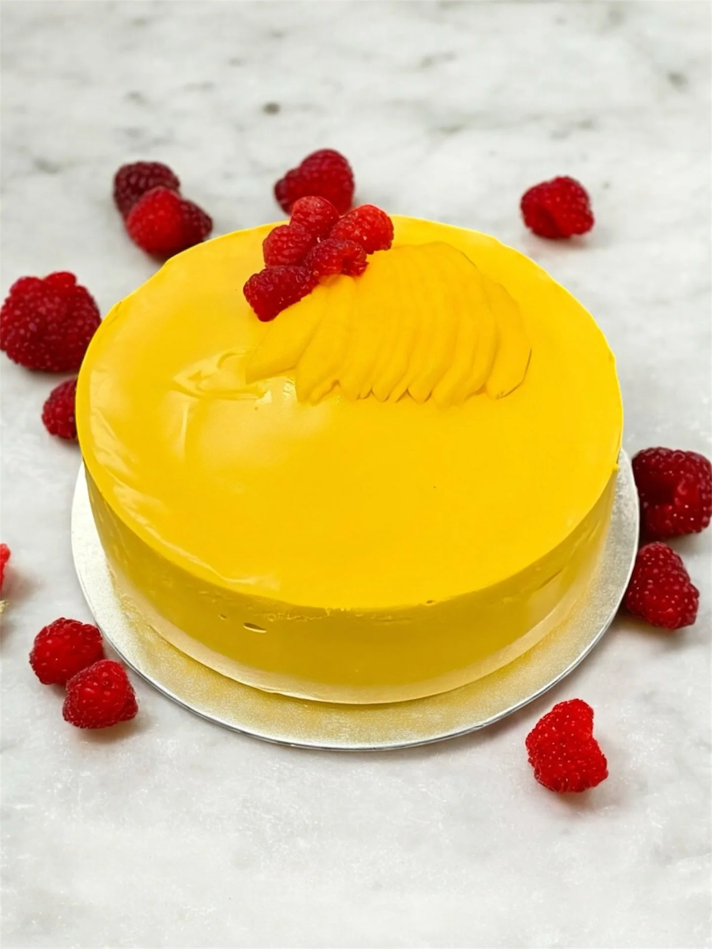 First day back at school- we created  this mango mousse cake!  The texture&rsquo;s spot on, but the flavour could do with more punch. A brighter note like passion fruit or a sharp raspberry element would cut through the sweetness and balance things o