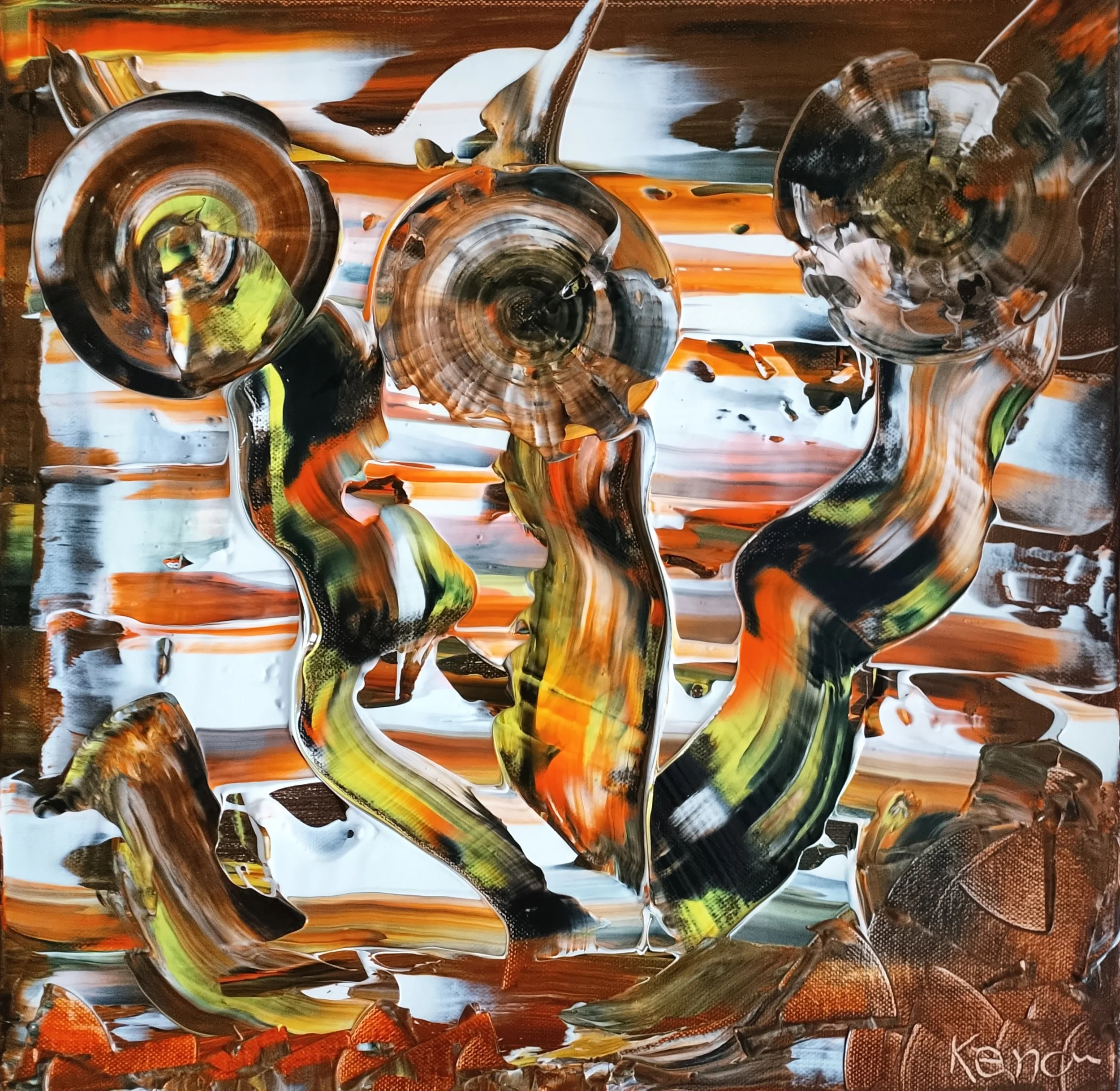 N.N. (2026), Acrylics on canvas, 40 x 40 cm