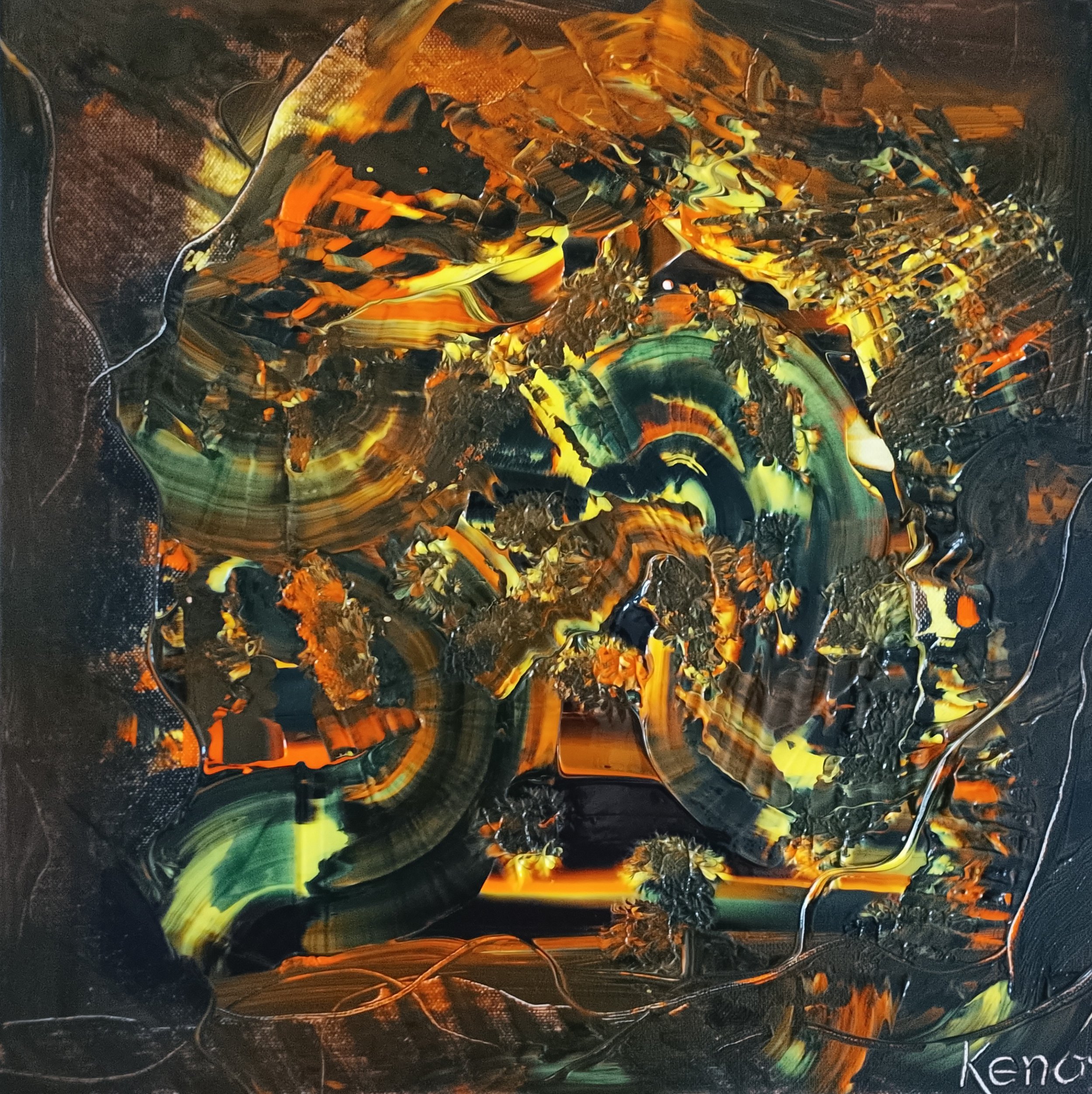 N.N. (2026), Acrylics on canvas, 40 x 40 cm