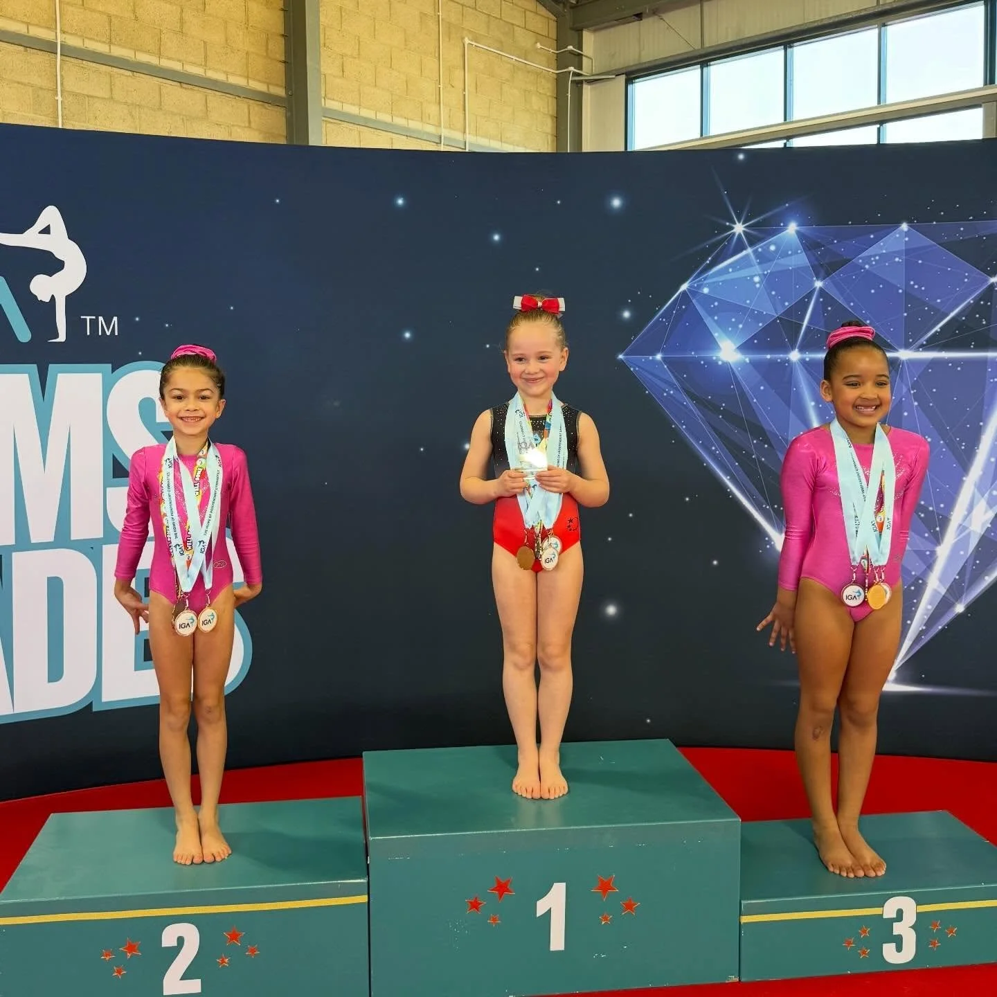 Another huge well done to Amara for coming 2nd overall 🥈and Nova 3rd overall 🥉in the Topaz level as Little Leapers. We&rsquo;re also very proud of our other topaz girls on earning medals on their individual pieces💗⭐️