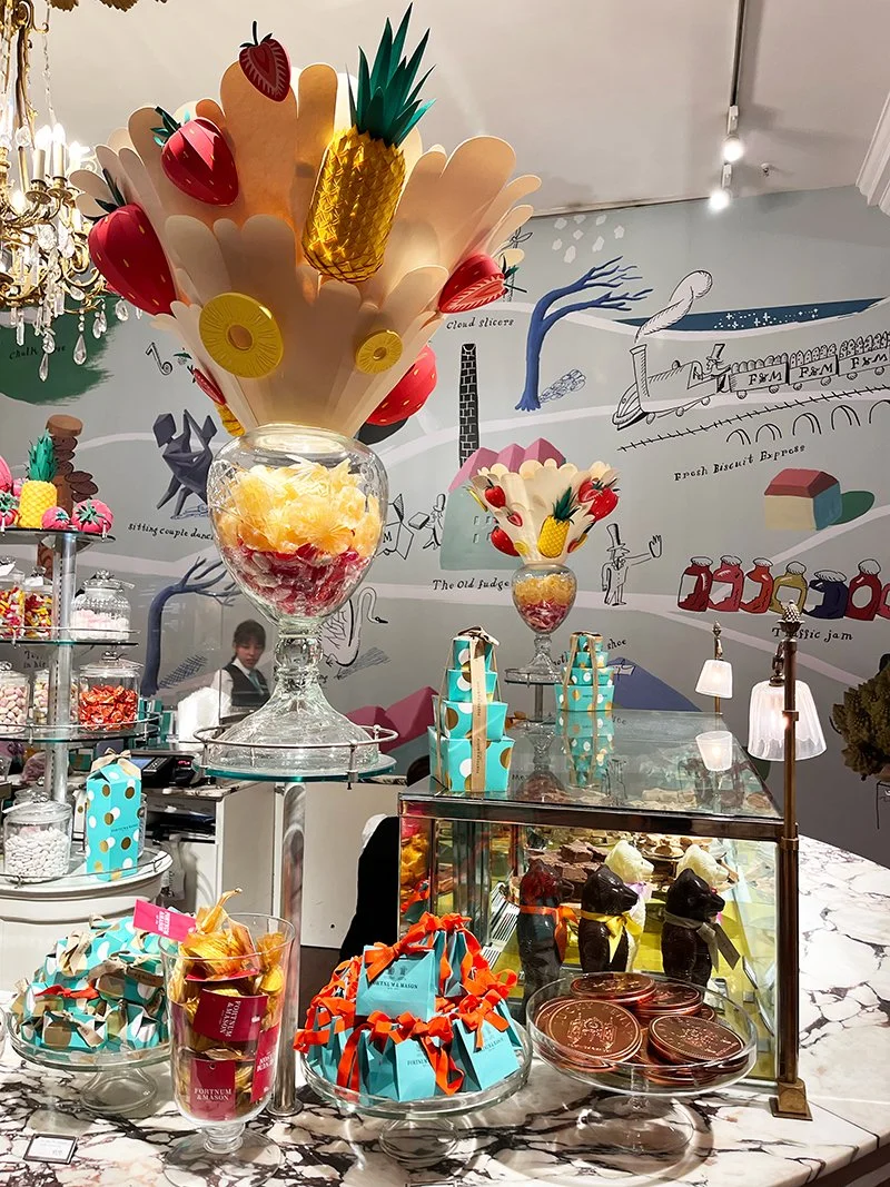 Fortnum and Mason display in London Piccadilly
