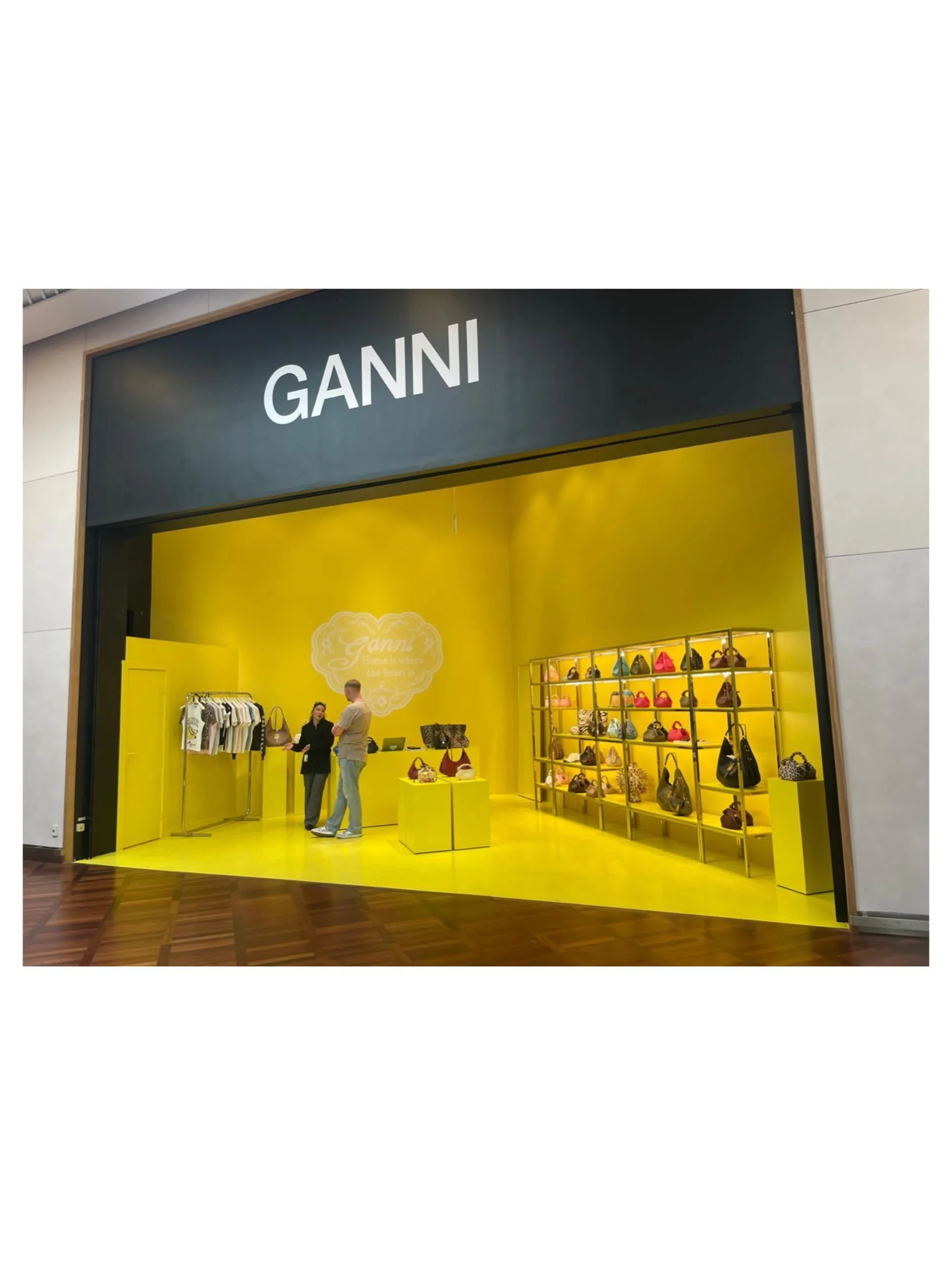 GANNI, Copenhagen Airport 💛

Sometimes the simplest ideas make the biggest impact.

We spotted GANNI&rsquo;s Copenhagen Airport pop-up on a recent trip and it was hard to miss. Completely colour drenched in yellow, the bold and simple approach creat