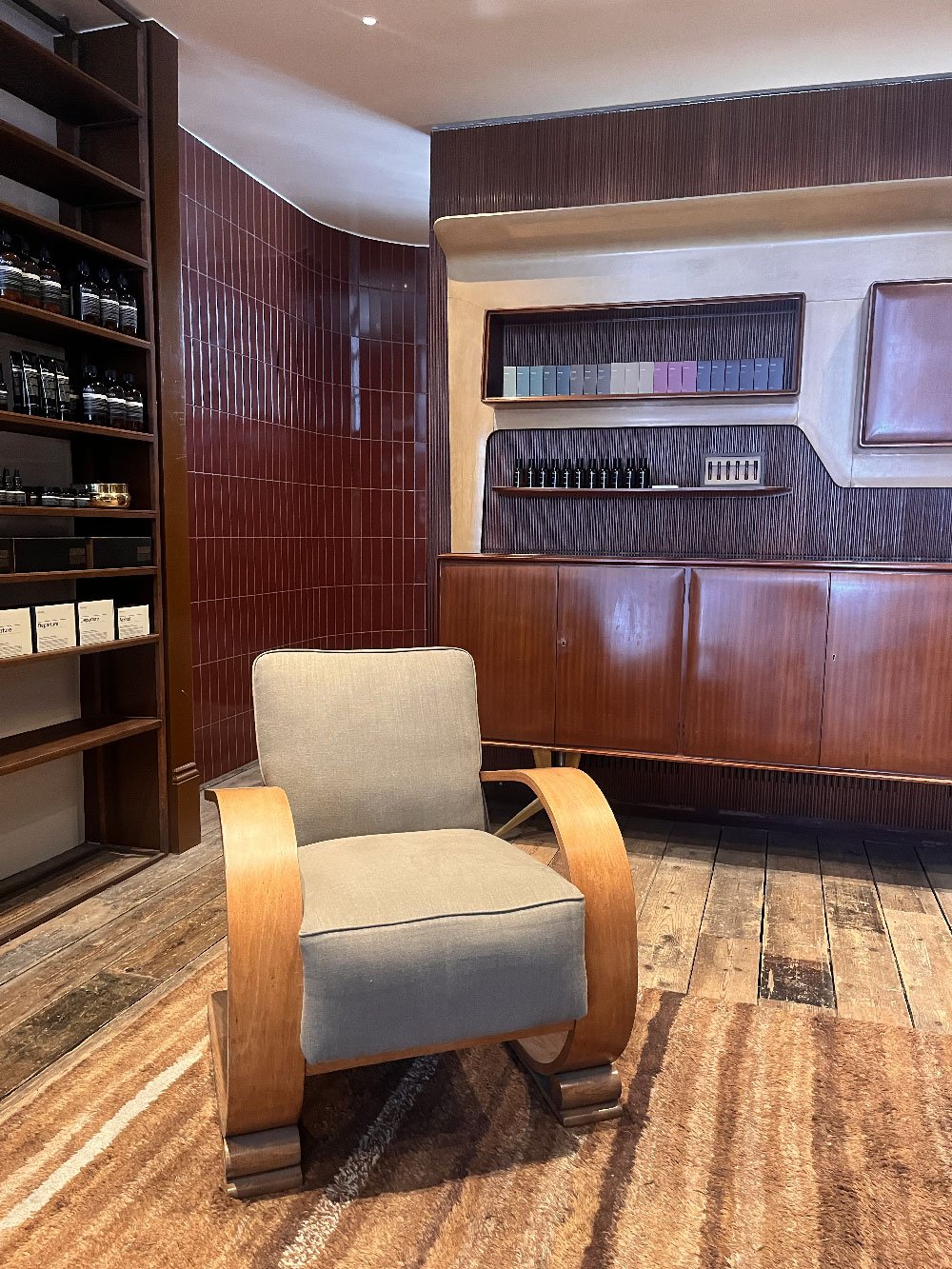 Aesop, tiled and earthy London store