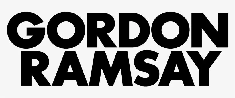 Bold black text on a white background spelling 'GORDON RAMSAY'