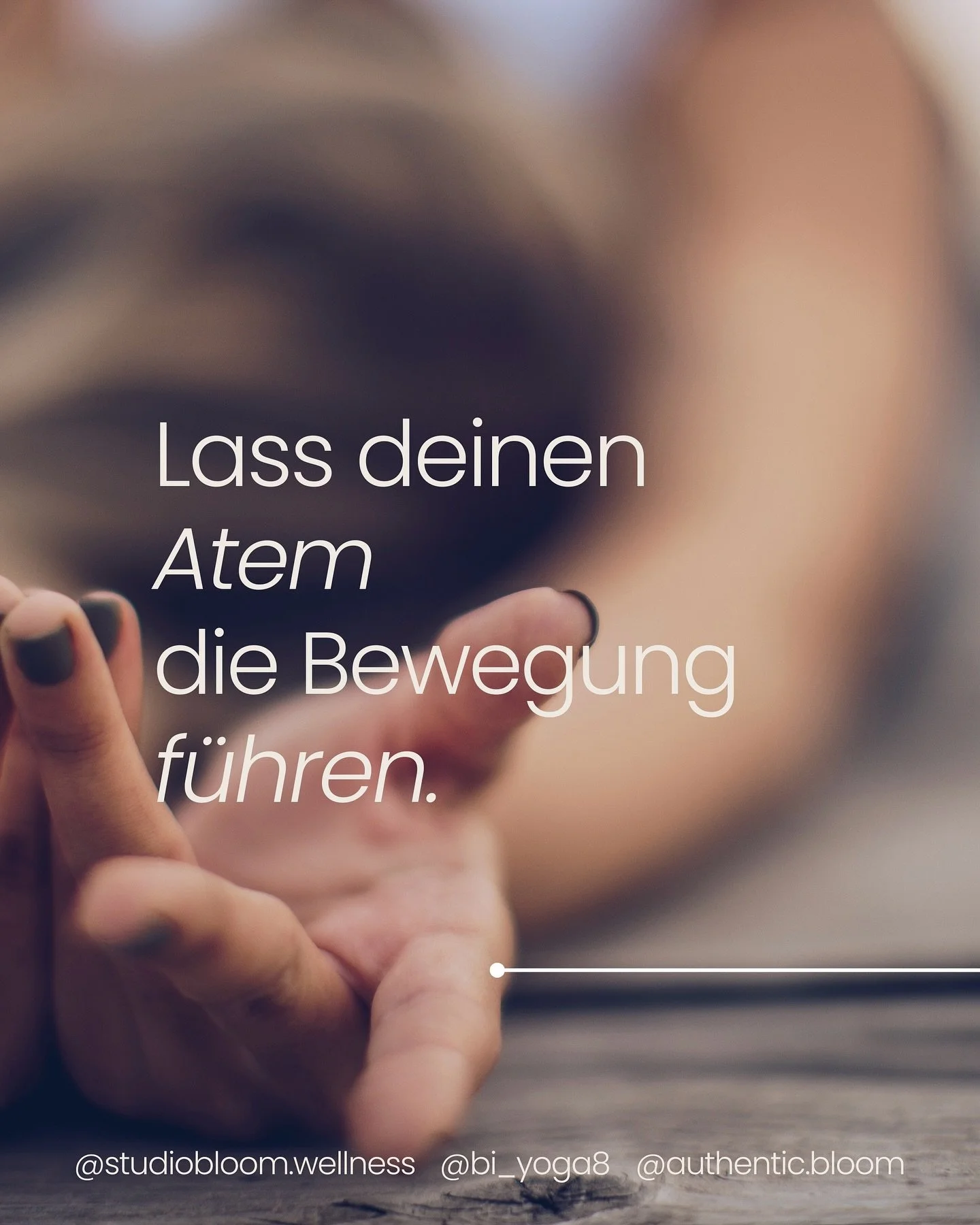 Lass deinen Atem die Bewegung f&uuml;hren ~ und sp&uuml;re, wie Bewegung zur Meditation wird.
Vinyasa Yoga im Studio Bloom: flie&szlig;end, st&auml;rkend, verbindend.

Jetzt deinen Platz im Vinyasa Yoga im Studio Bloom Bad Krozingen sichern. Anmeldun