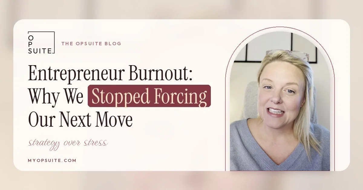 Entrepreneur Burnout and the Doors That Aren’t Yours: Why We Stopped Forcing Our Next Move